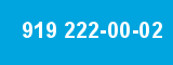 919 222-00-02 919 222-00-02